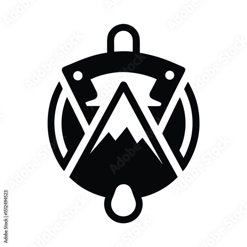 Climbing Gear Icon Vector Illustration