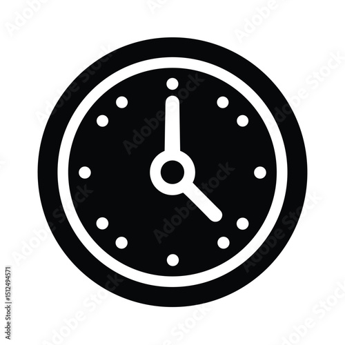 Clock Icon Vector Illustration