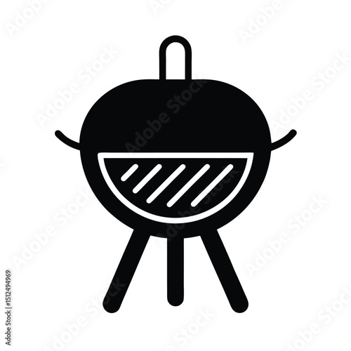 Cooking Grill Icon Vector Illustration