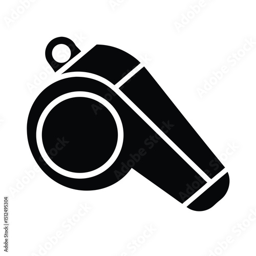 Emergency Whistle Icon Vector Illustration