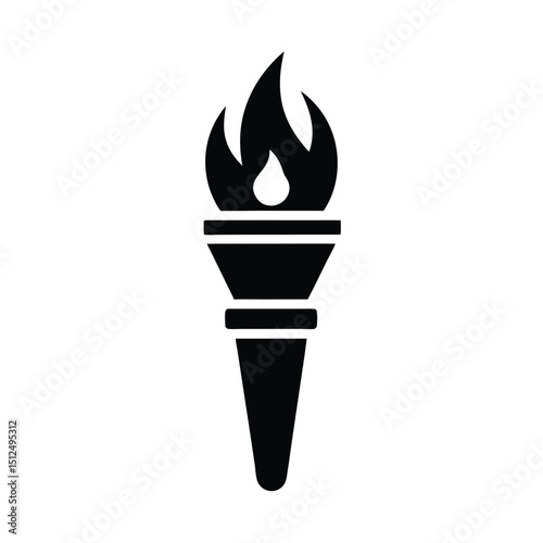 Emergency Torch Icon Vector Illustration