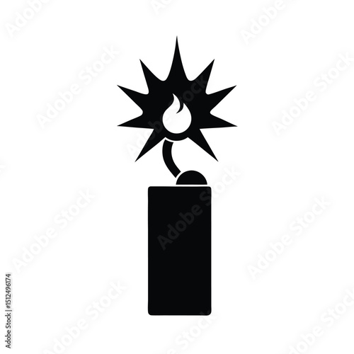Firestarter Spark Icon Vector Illustration