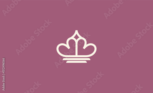 Crown Logo with Letter  B. Elegant, King, Royal and Premium concept for Luxury and jewellery Brand.