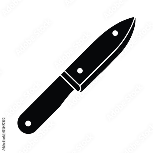 Folding Knife Blade Icon Vector Illustration