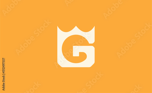 Crown Logo with Letter  G. Elegant, King, Royal and Premium concept for Luxury and jewellery Brand.