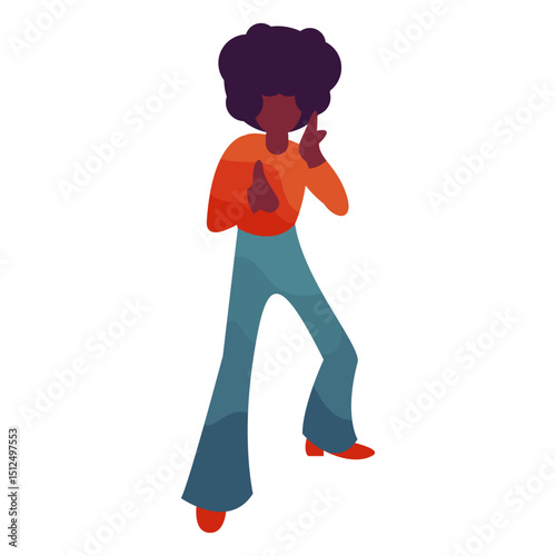 Disco outfit 70s flat