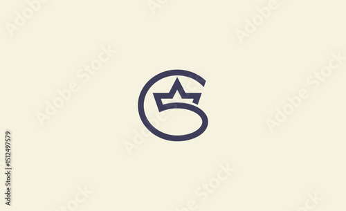 Crown Logo with Letter  G. Elegant, King, Royal and Premium concept for Luxury and jewellery Brand.