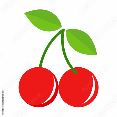 vector illustration of cherry