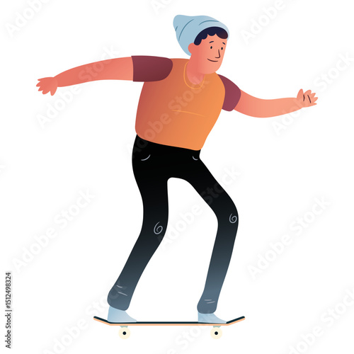 Guy skating character