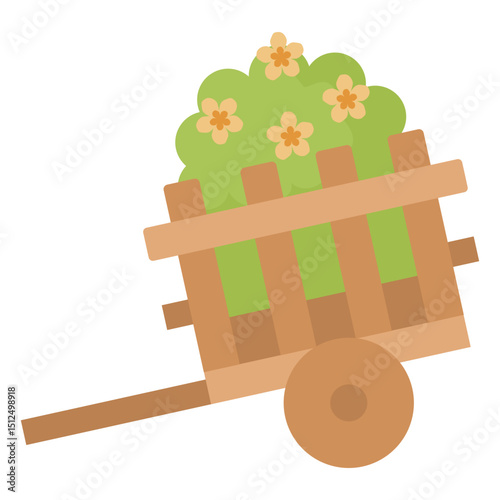 Cute wheelbarrow plant