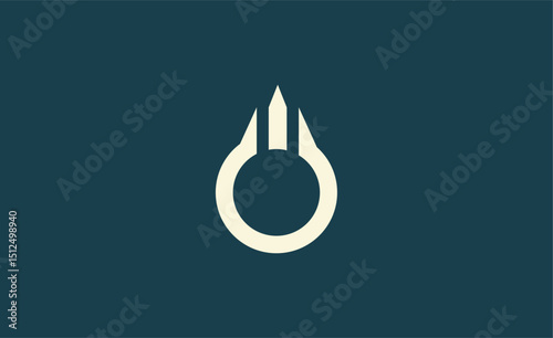 Crown Logo with Letter  O. Elegant, King, Royal and Premium concept for Luxury and jewellery Brand.