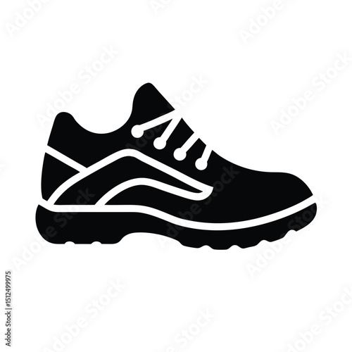 Hiking Shoes Icon Vector Illustration