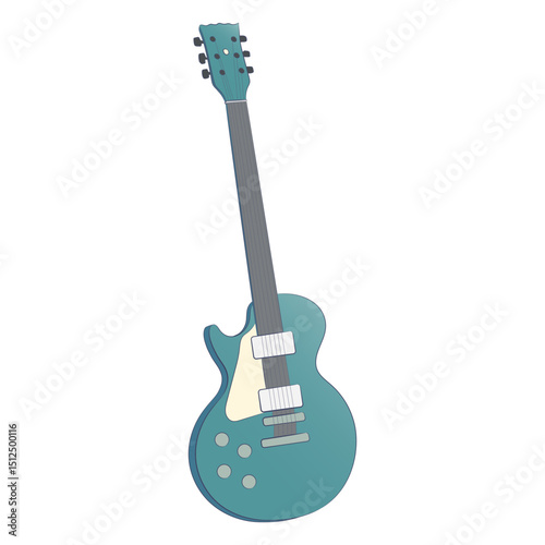 Blue accoustic guitar