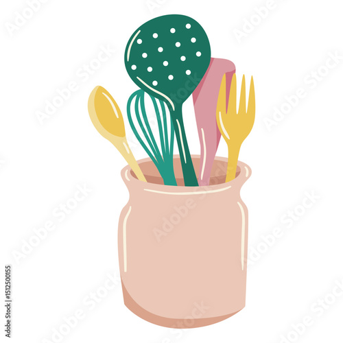 Cooking elements glossy