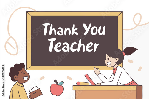 A student expresses gratitude to their teacher with a heartfelt gift, symbolizing appreciation for their hard work and dedication in education.