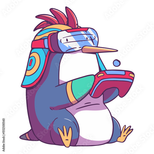 Penguin animal gamer character