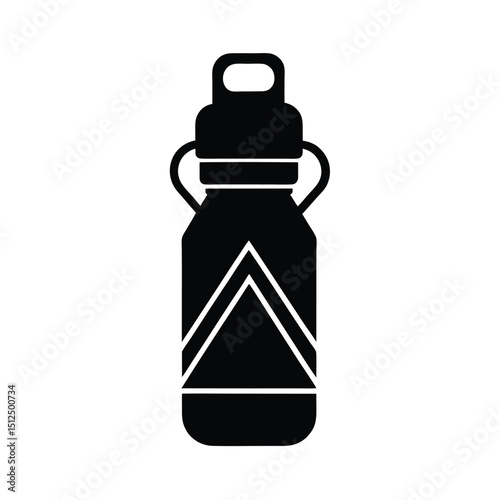 Hiking Water Bottle Cage Icon Vector Illustration