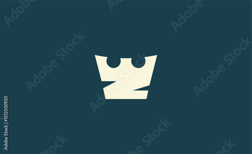 Crown Logo with Letter Z. Elegant, King, Royal and Premium concept for Luxury and jewellery Brand.