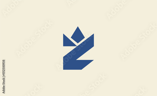 Crown Logo with Letter Z. Elegant, King, Royal and Premium concept for Luxury and jewellery Brand.