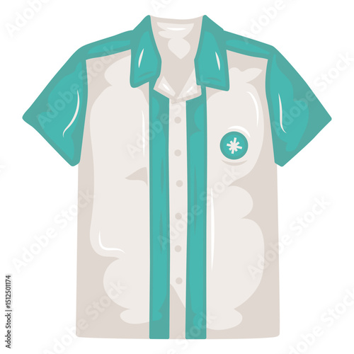 Bowling illustration shirt