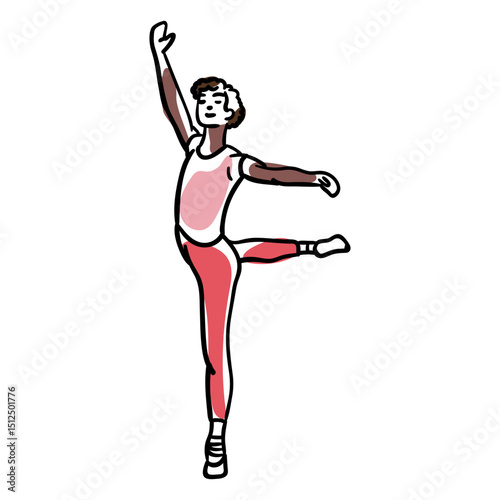 Delicate ballet dancer