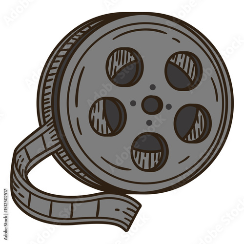Film reel color stroke