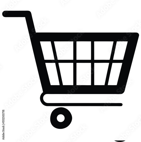 shopping cart line art silhouette vector illustration, Shopping Cart, Shopping cart silhouette set vector illustration isolated On Transparent Background, Shopping cart icon set, Shoping Cart.
