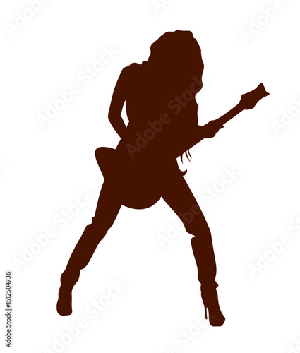 Guitar musician music silhouette