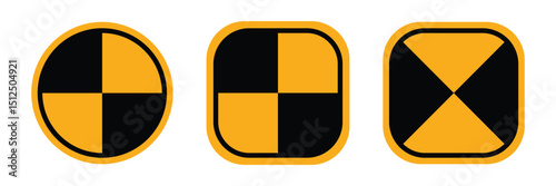 Crash test symbol