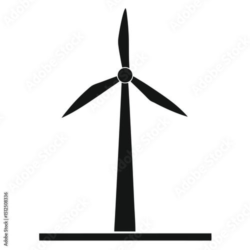 wind turbine isolated on white