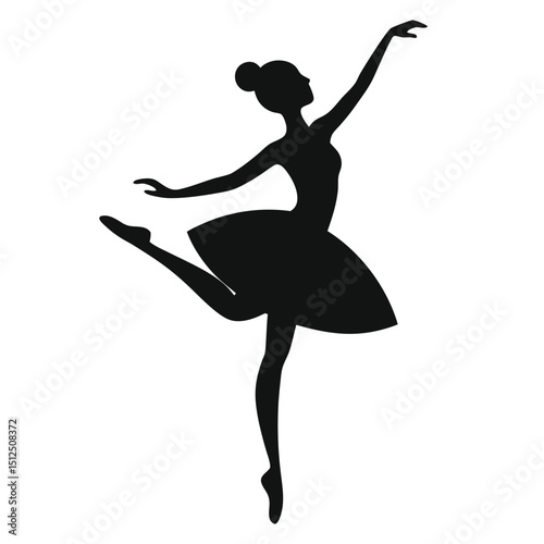 silhouette of a ballet dancer