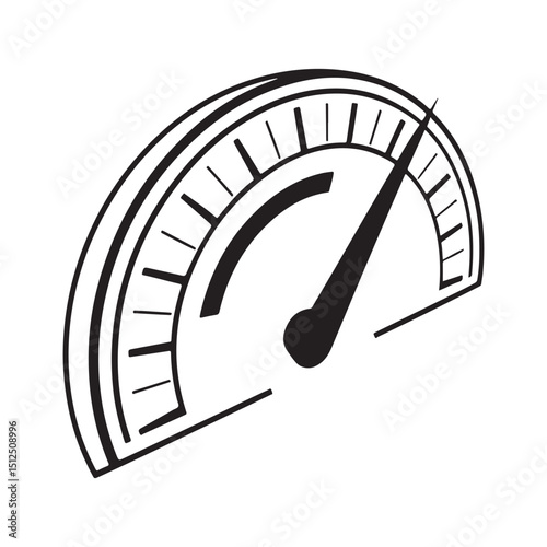 Speed metering icon vector illustration isolated on whitebackground