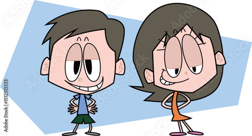 ニヤニヤと薄笑いを浮かべる男女