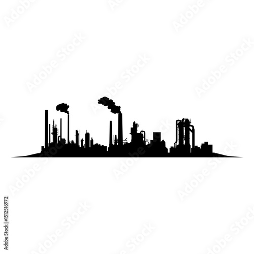 City industrial silhouette