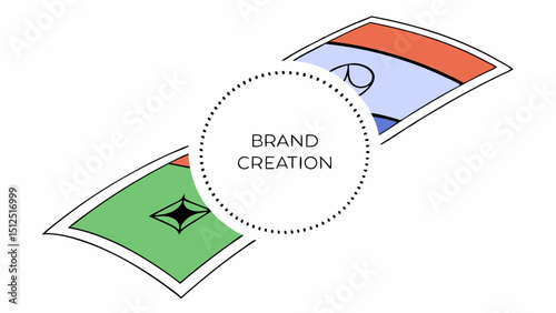 Brand Creation Concept  vector illustration