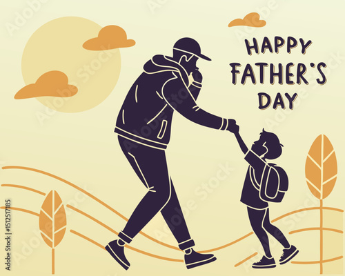 modern happy fathers day attractive background design
