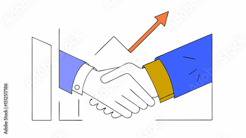 Business Deal Concept  for Professional Collaborations vector illustration