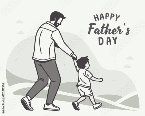 modern happy fathers day attractive background design
