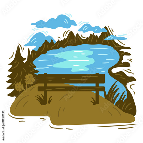 Lake Nature Scene