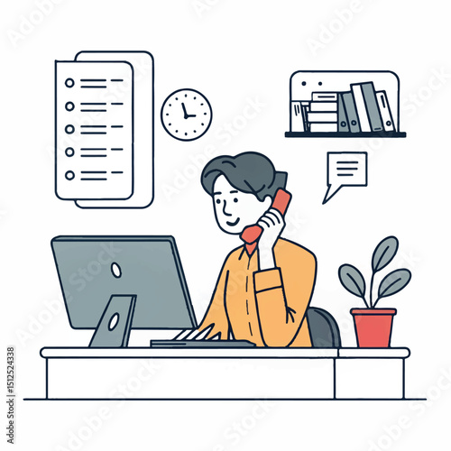 Royalty-Free Office Man Vector Images