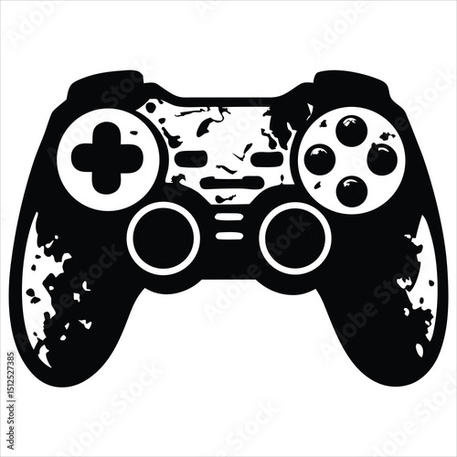 Silhouette of joystick Game controller icon