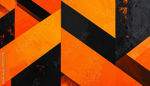 Minimalist abstract art with bold blocks of contrasting color 