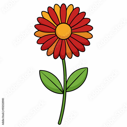 vector illustration of a flower