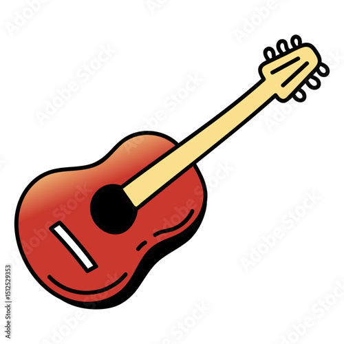 Spanish class guitar education icon
