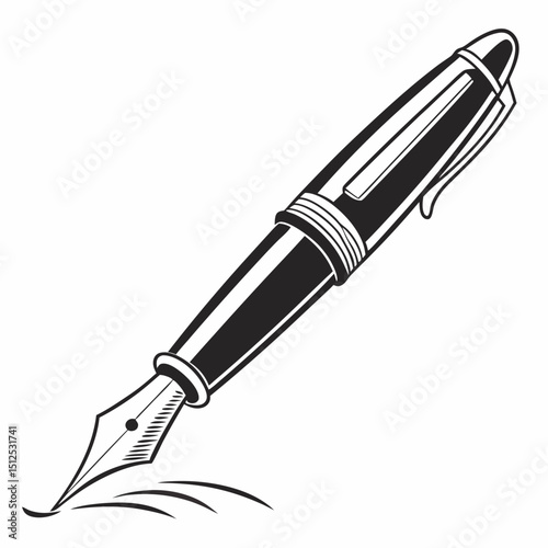 fountain pen vector