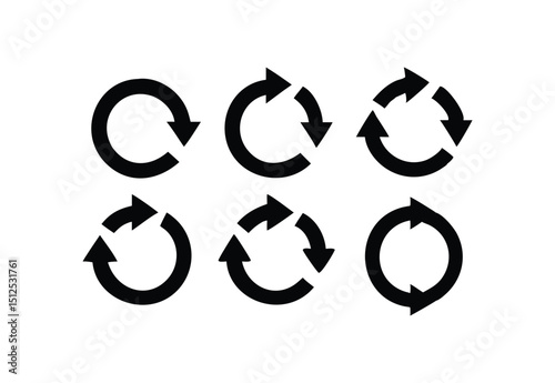 vector illustration of a set of arrows