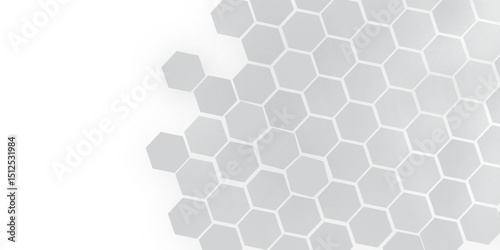 "Create a light gray abstract background featuring a honeycomb hexagonal pattern with soft shadows and a subtle 3D embossed effect for a modern and minimalistic design."
