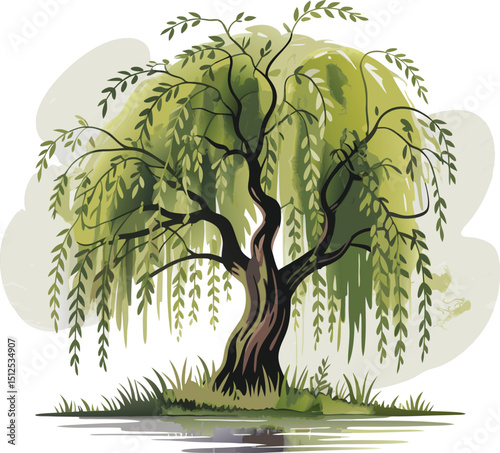 Willow Tree Illustration