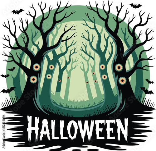 Spooky Halloween Forest
