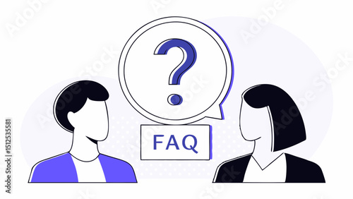 FAQ Concept  Design vector illustration